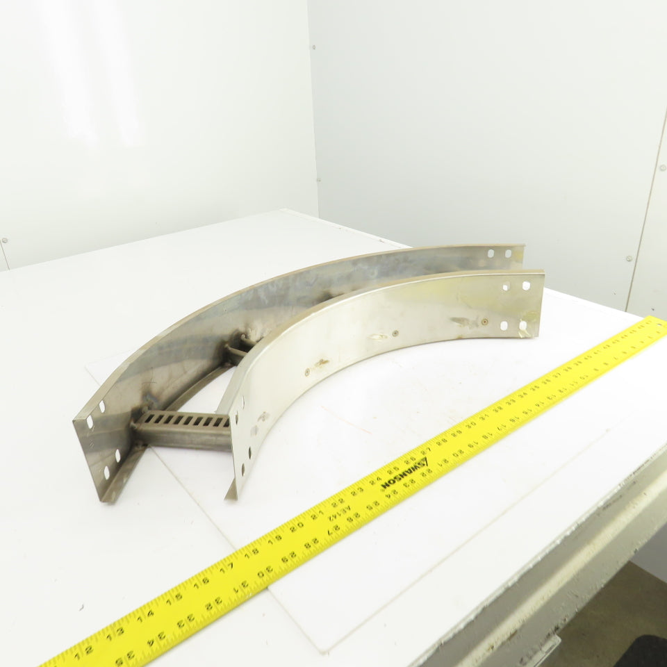 Cooper 90HB12 Stainless Steel 90 Deg Ladder Cable Tray 6"W x 4"H