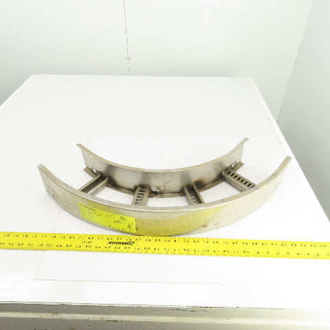 Cooper 90HB12 Stainless Steel 90 Deg Ladder Cable Tray 6"W x 4"H