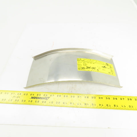 Cooper 45VI12 Stainless Steel 45 Deg Ladder Cable Tray Cover 12" Radius