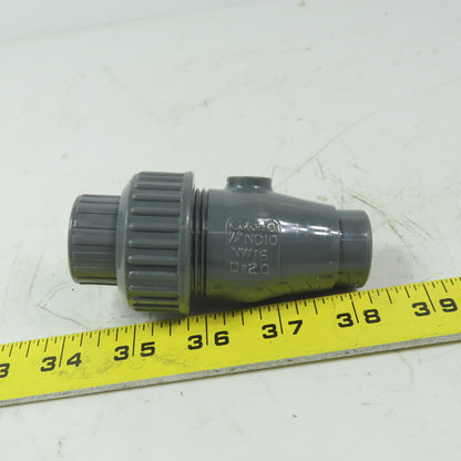 Colonial V07232B Ball Check Valve 1/2" Slip x FPT PVC