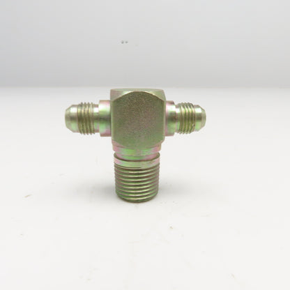 1/2" NPT Male x 3/8" JIC x 3/8" x JIC Male Branch Tee