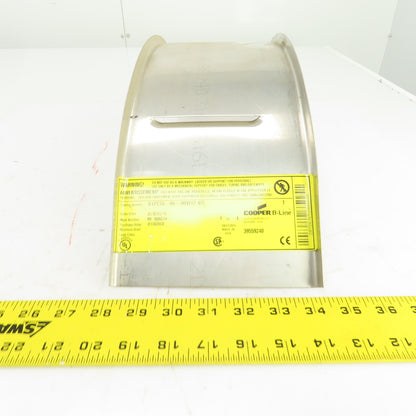 Cooper 812SS-06-90VI12 6" Wide Stainless Steel 90° Cable Tray Cover Inside Bend