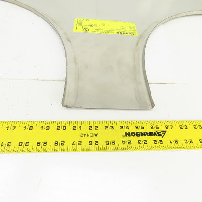 Cooper HT12 Stainless Steel Cable Tray Race Horizontal 6" Tee Cover 12"Radius
