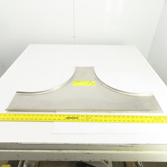 Cooper HT12 Stainless Steel Cable Tray Race Horizontal 6" Tee Cover 12"Radius