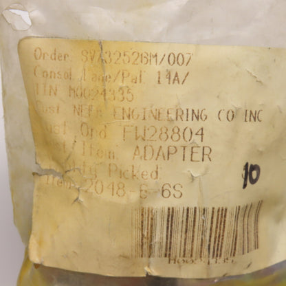 Aeroquip 2048-6-6S 3/8" (-6) NPSM Female Swivel x 3/8-18 Female NPT