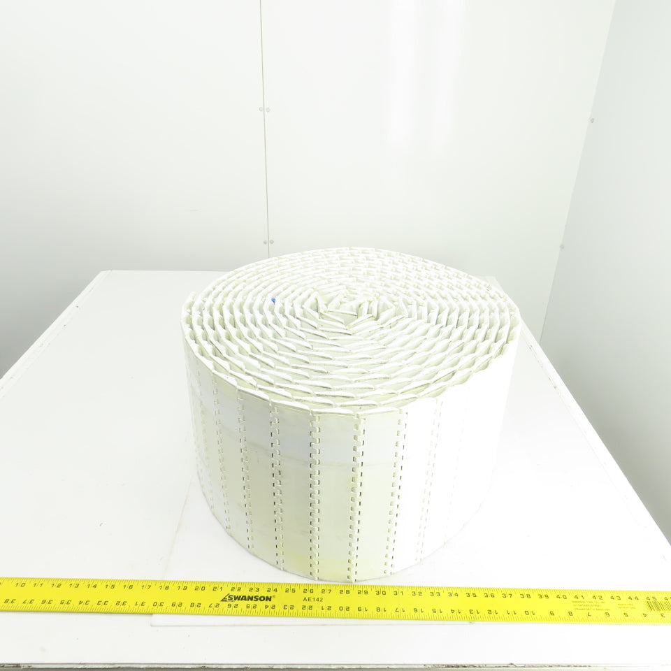 Intralox S800-OHFT Open Hinge Flat Top Plastic Conveyor Belt 42' L x 11-7/8" W