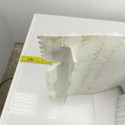 Intralox S800-OHFT Flat Top Cleated Plastic Conveyor Belt 35' L x 17-3/4" W