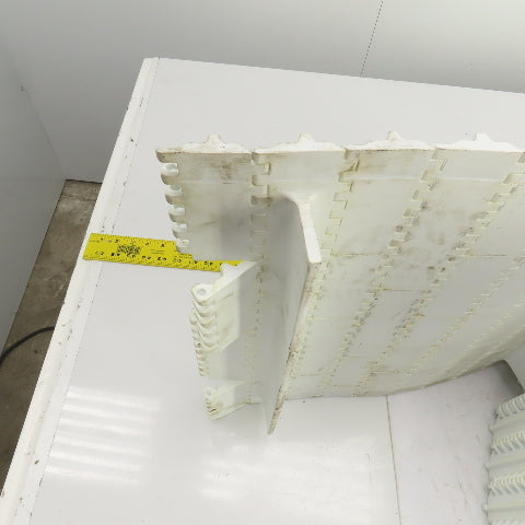 Intralox S800-OHFT Flat Top Cleated Plastic Conveyor Belt 35' L x 17-3/4" W