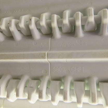 Intralox S800-OHFT Flat Top Cleated Plastic Conveyor Belt 35' L x 17-3/4" W
