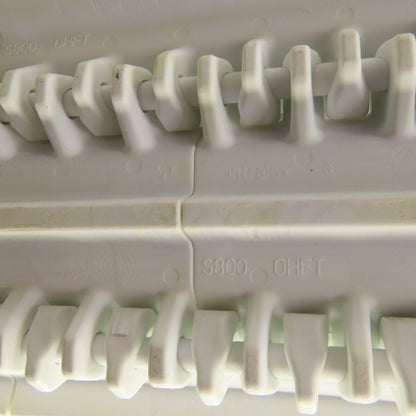 Intralox S800-OHFT Flat Top Cleated Plastic Conveyor Belt 35' L x 17-3/4" W