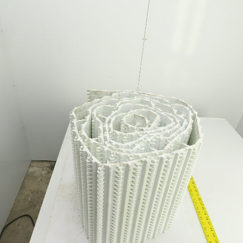Intralox S800-OHFT Flat Top Cleated Plastic Conveyor Belt 35' L x 17-3/4" W