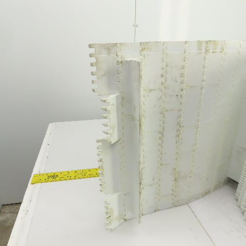 Intralox S800-OHFT Flat Top Cleated Plastic Conveyor Belt 35' L x 17-3/4" W