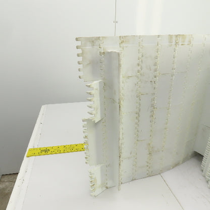 Intralox S800-OHFT Flat Top Cleated Plastic Conveyor Belt 35' L x 17-3/4" W