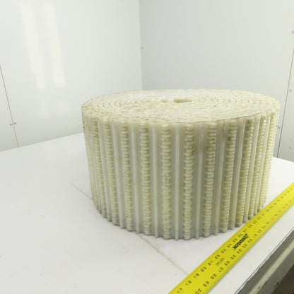 Intralox S800 Open Hinge Flat Top Plastic Conveyor Belt 53' L x 12" W