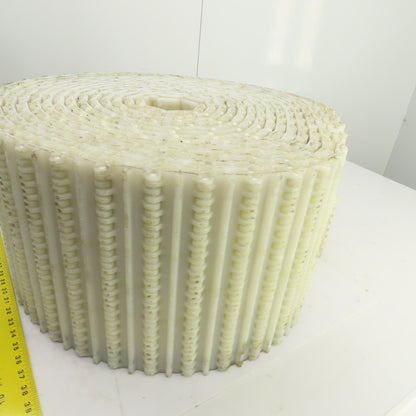 Intralox S800 Open Hinge Flat Top Plastic Conveyor Belt 53' L x 12" W
