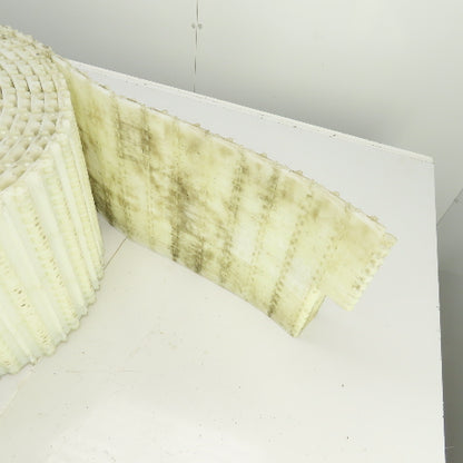 Intralox S800 Open Hinge Flat Top Plastic Conveyor Belt 53' L x 12" W
