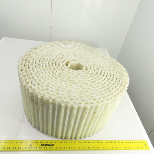 Intralox S800 Open Hinge Flat Top Plastic Conveyor Belt 53' L x 12" W