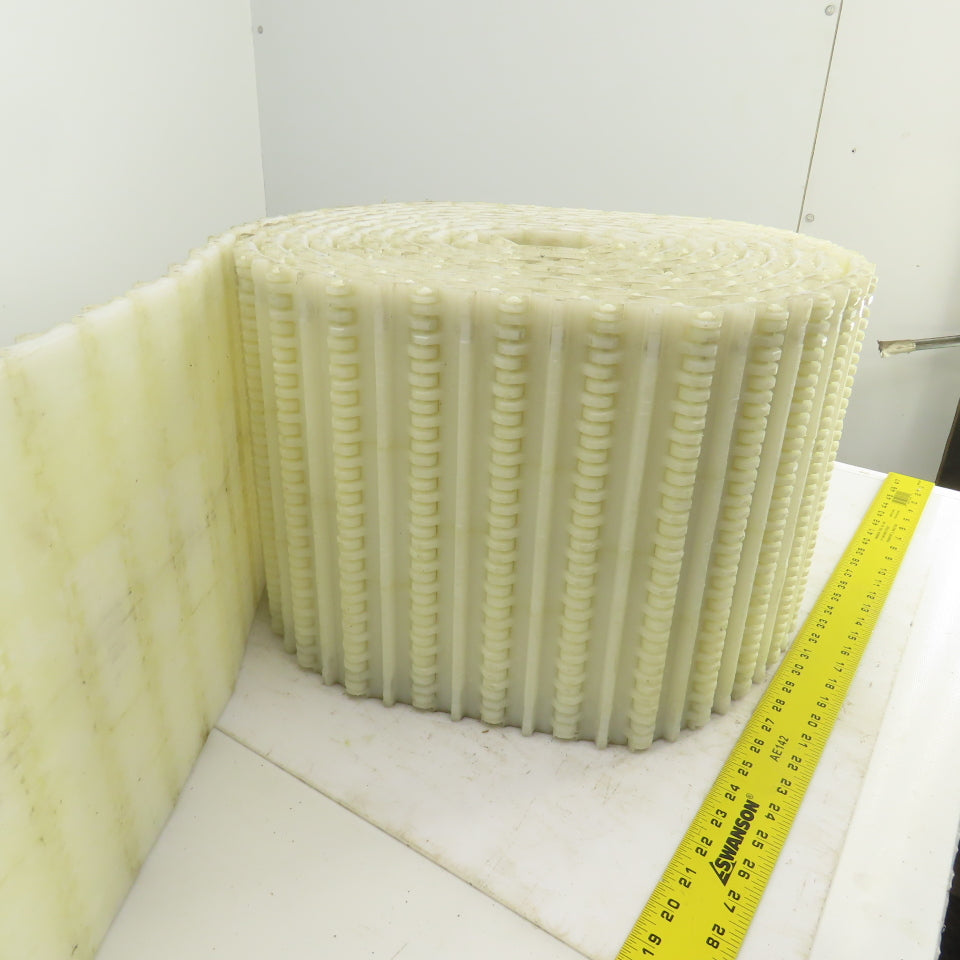 Intralox S800 Open Hinge Flat Top Plastic Conveyor Belt 30' L x 12" W