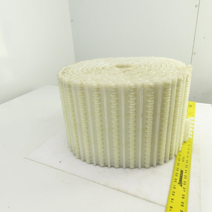 Intralox S800 Open Hinge Flat Top Plastic Conveyor Belt 30' L x 12" W
