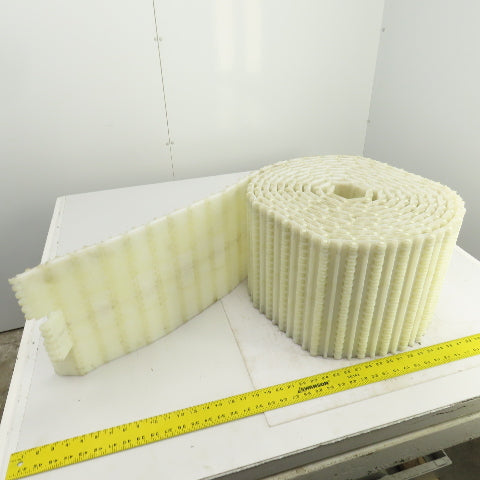Intralox S800 Open Hinge Flat Top Plastic Conveyor Belt 30' L x 12" W