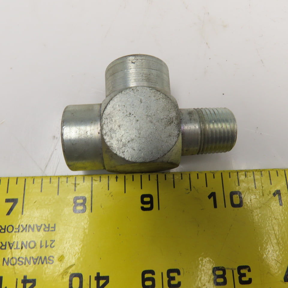 Lenz 3/8 NPT Male x 3/8 NPT Female x 3/8 NPT Female Hydraulic Run Tee Lot Of 4