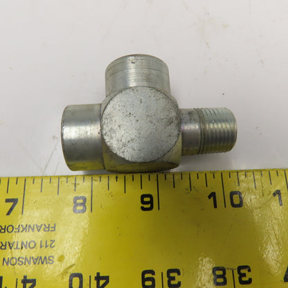 Lenz 3/8 NPT Male x 3/8 NPT Female x 3/8 NPT Female Hydraulic Run Tee Lot Of 4
