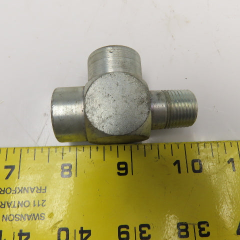 Lenz 3/8 NPT Male x 3/8 NPT Female x 3/8 NPT Female Hydraulic Run Tee Lot Of 4