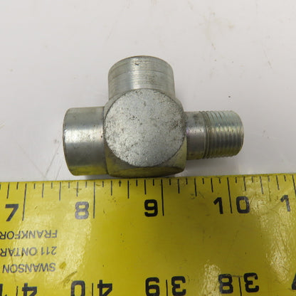 Lenz 3/8 NPT Male x 3/8 NPT Female x 3/8 NPT Female Hydraulic Run Tee Lot Of 4
