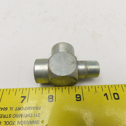 Lenz 3/8 NPT Male x 3/8 NPT Female x 3/8 NPT Female Hydraulic Run Tee Lot Of 4