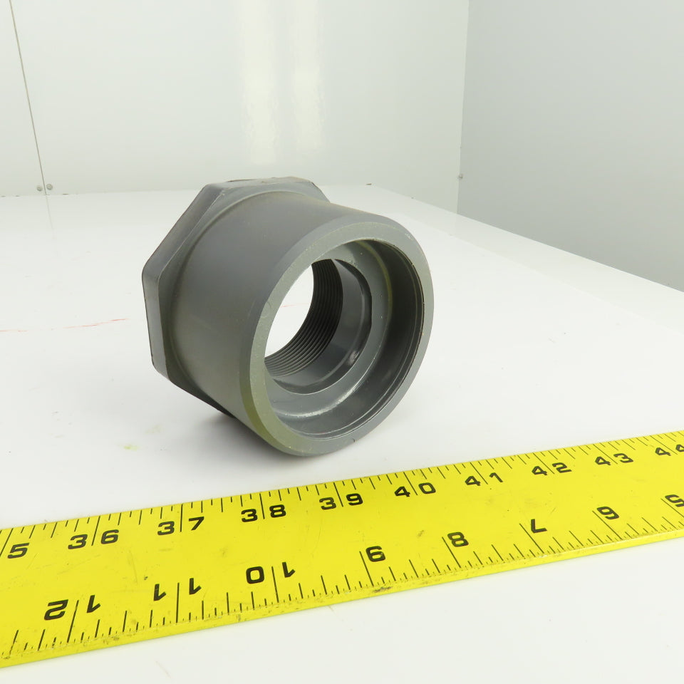 Nibco 4518-3 Chemtrol 3" x 2" Sch-80 PVC Flush Spigot x FPT THD Bushing