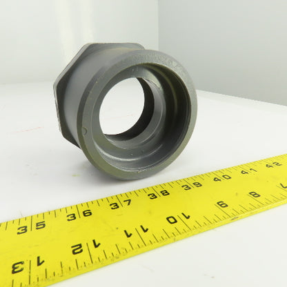 Nibco 4518-3 Chemtrol 3" x 2" Sch-80 PVC Flush Spigot x FPT THD Bushing