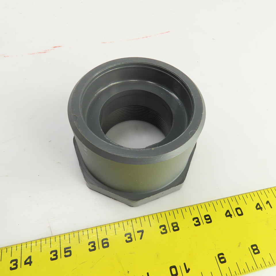 Nibco 4518-3 Chemtrol 3" x 2" Sch-80 PVC Flush Spigot x FPT THD Bushing