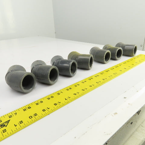 Colonial SCH-80 PVC 1" 45° Degree Slip Elbow Fitting Lot Of 7