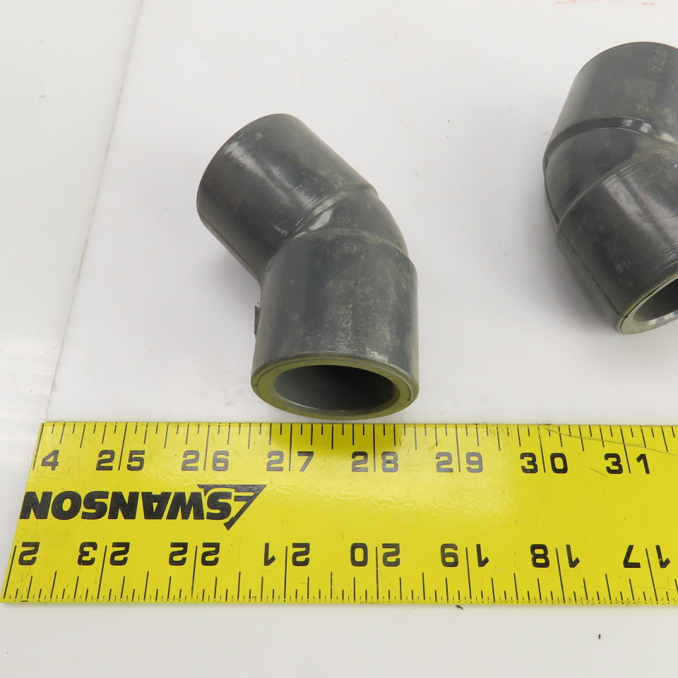 Colonial SCH-80 PVC 1" 45° Degree Slip Elbow Fitting Lot Of 7