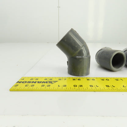 Colonial SCH-80 PVC 1" 45° Degree Slip Elbow Fitting Lot Of 7