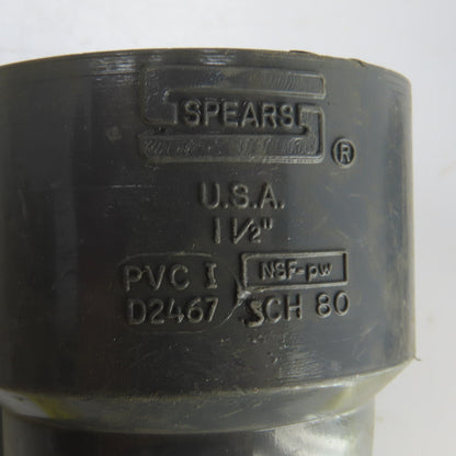 Spears SCH-80 PVC 1-1/2" Slip x 1-1/2" FNPT 90° Degree Elbow Lot Of 2