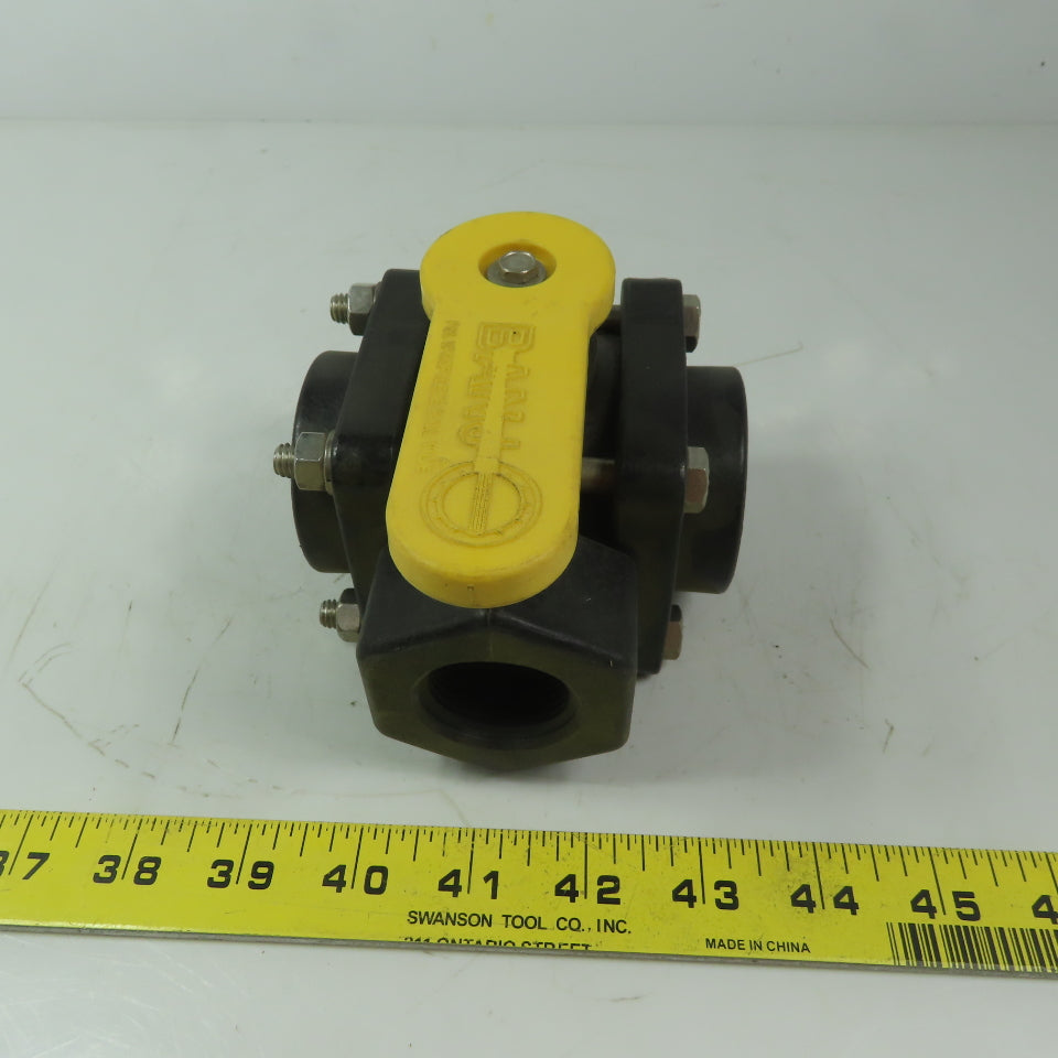 ASAHI Valve Duo-Bloc 2" Slip Gray PVC Ball Valve  Full Flow 150 PSI