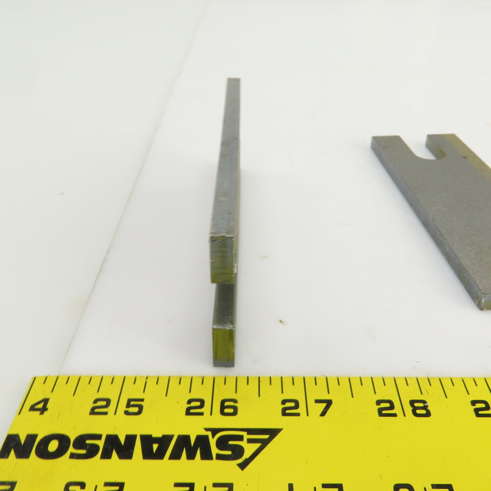 5-1/2" L x 1-3/4" W x 1/4" Thk. Slotted Hold Down Finger Edge Clamp Lot Of 8