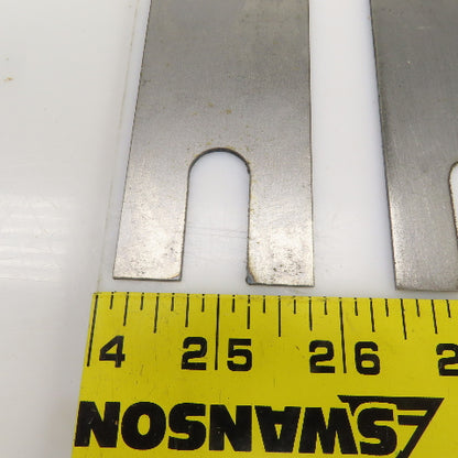 5-1/2" L x 1-3/4" W x 1/16" Thk. Slotted Hold Down Finger Edge Clamp Lot Of 15