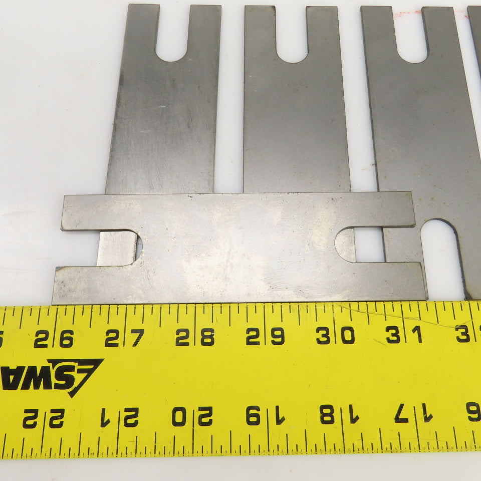 5-1/2" L x 1-3/4" W x 1/16" Thk. Slotted Hold Down Finger Edge Clamp Lot Of 15