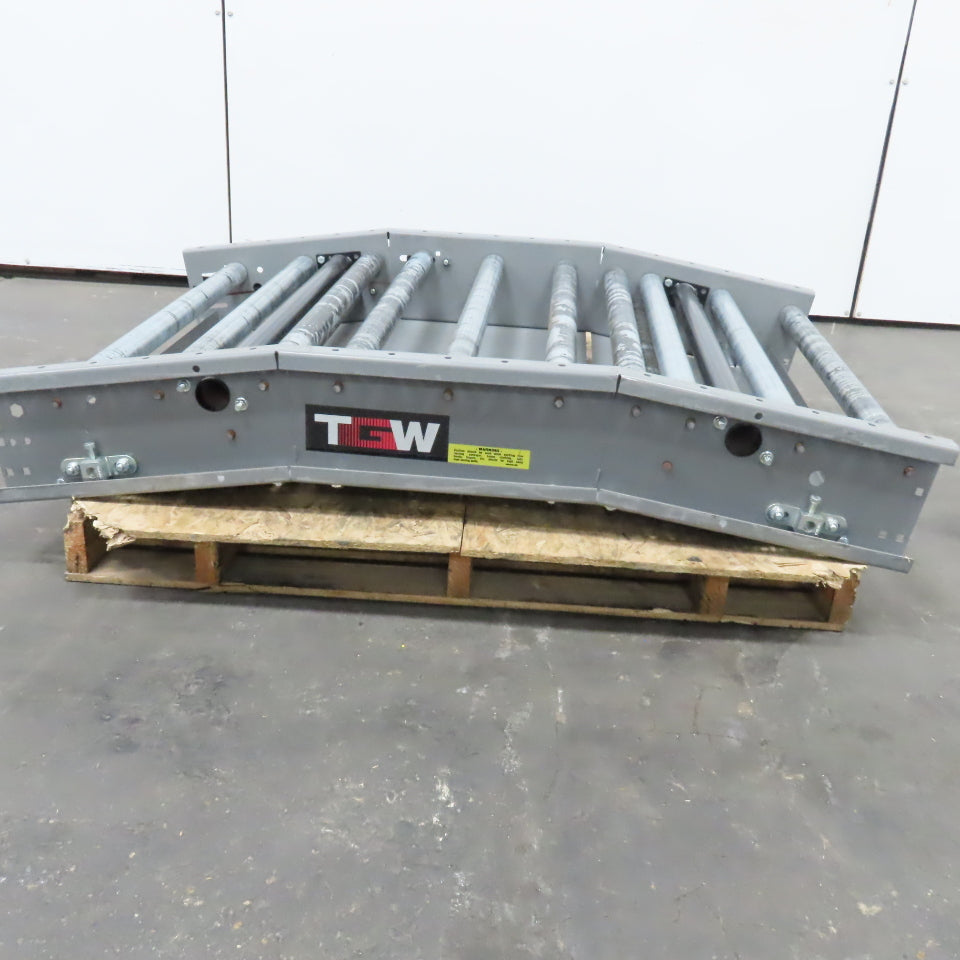 TGW 34" Wide x 54" Roller Bed Double Noseover Conveyor Discharge Section