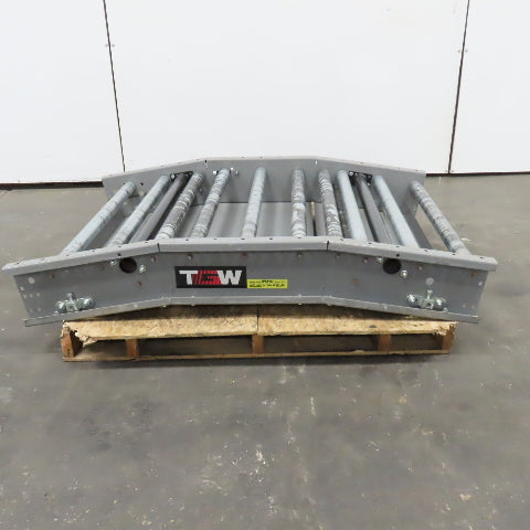 TGW 34" Wide x 54" Roller Bed Double Noseover Conveyor Discharge Section