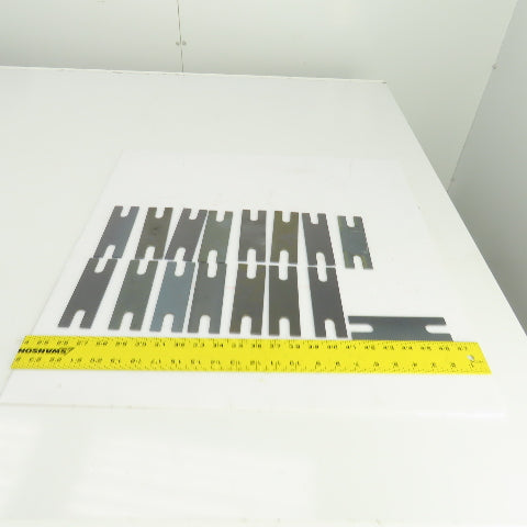 5-1/2" L x 1-3/4" W x 1/8" Thk. Slotted Hold Down Finger Edge Clamp Lot Of 16