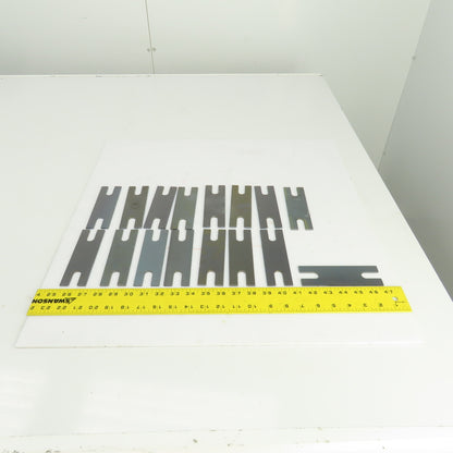5-1/2" L x 1-3/4" W x 1/8" Thk. Slotted Hold Down Finger Edge Clamp Lot Of 16