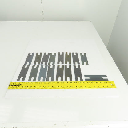 5-1/2" L x 1-3/4" W x 1/8" Thk. Slotted Hold Down Finger Edge Clamp Lot Of 16