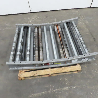 TGW 36CZB-BR-18 Cruz Belt 34" Roller Bed Noseunder End Bed Conveyor Section 52"