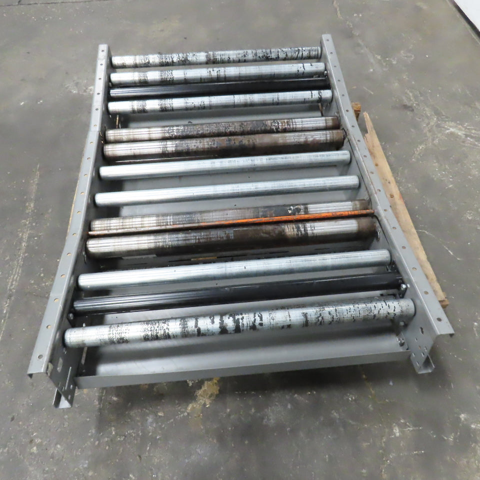 TGW 36CZB-BR-18 Cruz Belt 34" Roller Bed Noseunder End Bed Conveyor Section 52"