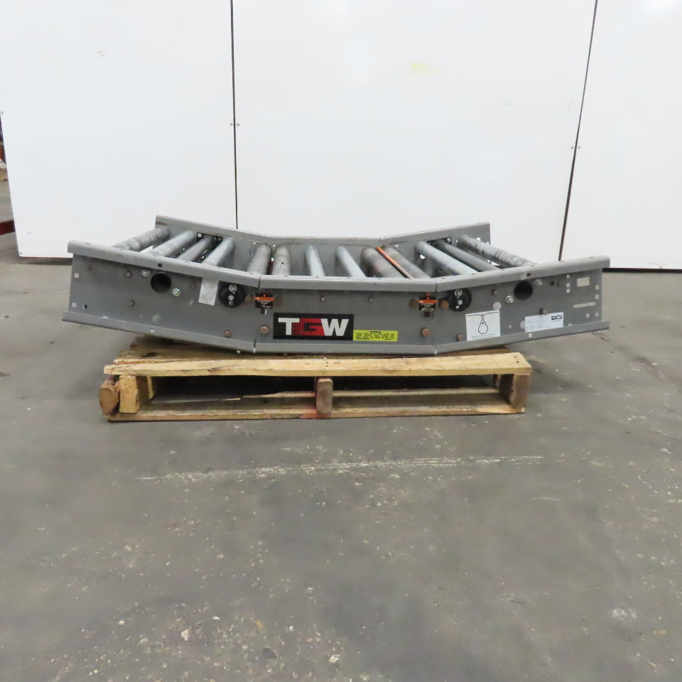 TGW 36CZB-BR-18 Cruz Belt 34" Roller Bed Noseunder End Bed Conveyor Section 52"