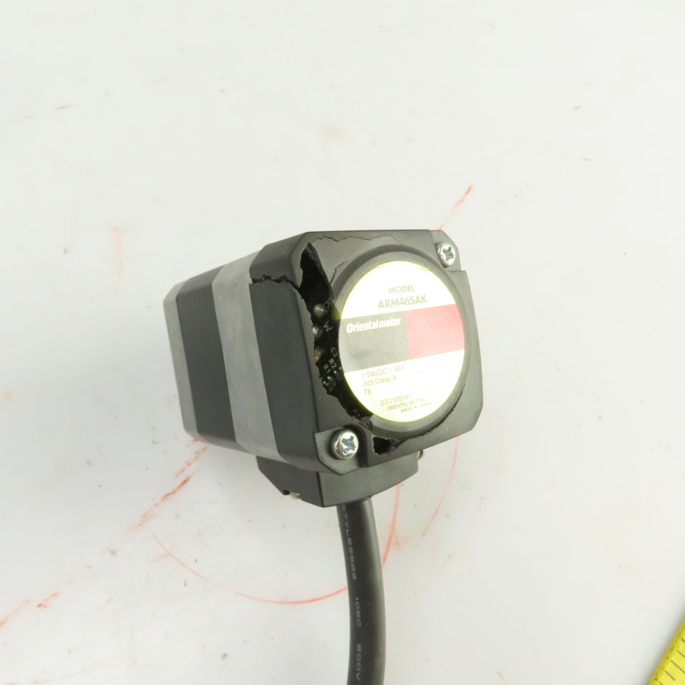 Oriental Motor ARM46SAK Stepper Motor 2.04VDC 6mm Shaft Broken Cover