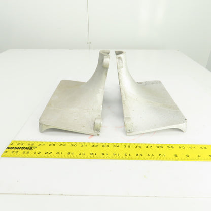 Cast Aluminum Adapter Column Base Bolt Together 1-7/8" Hole Set Of 2